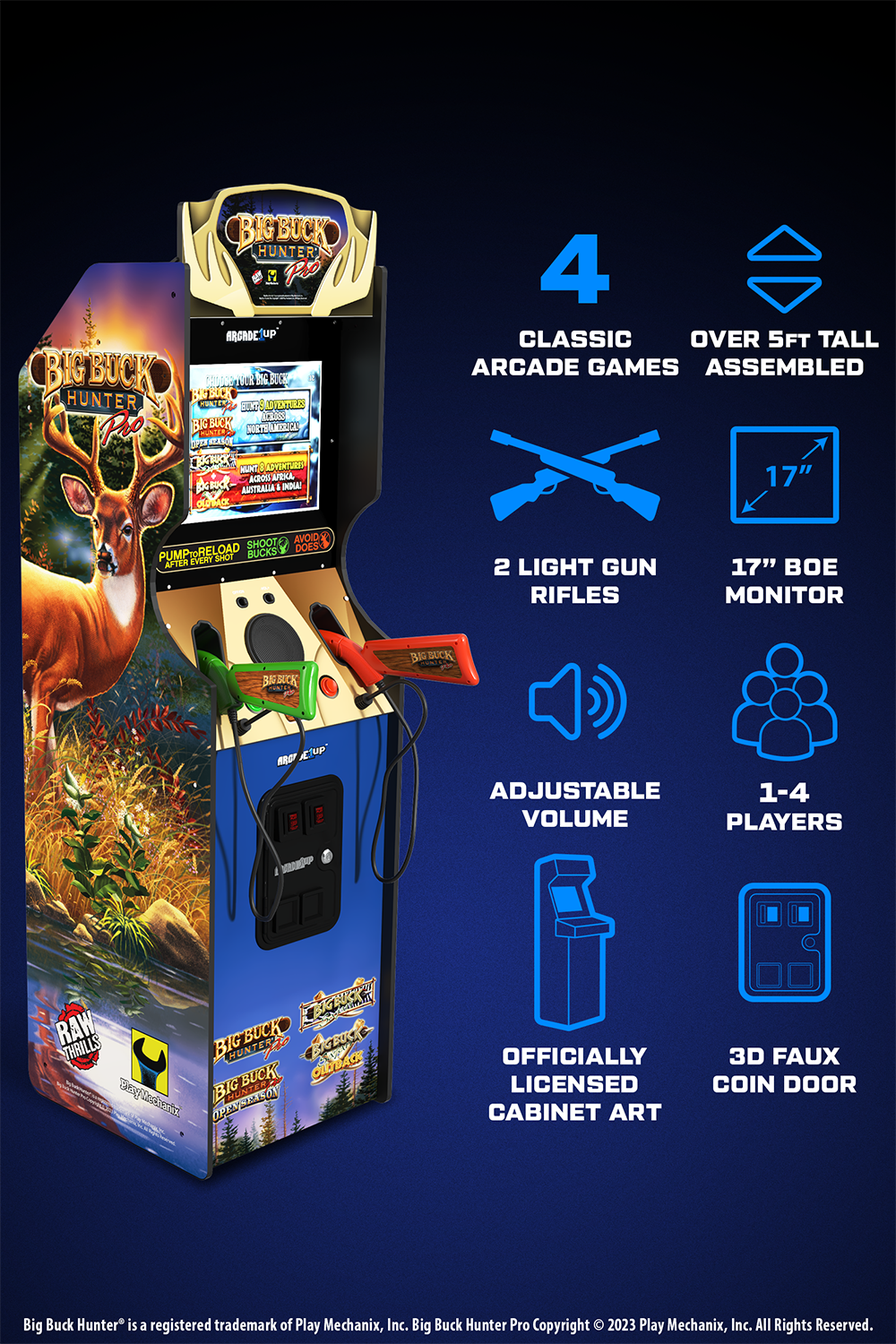 Big Buck Hunter Pro Deluxe Arcade Machine