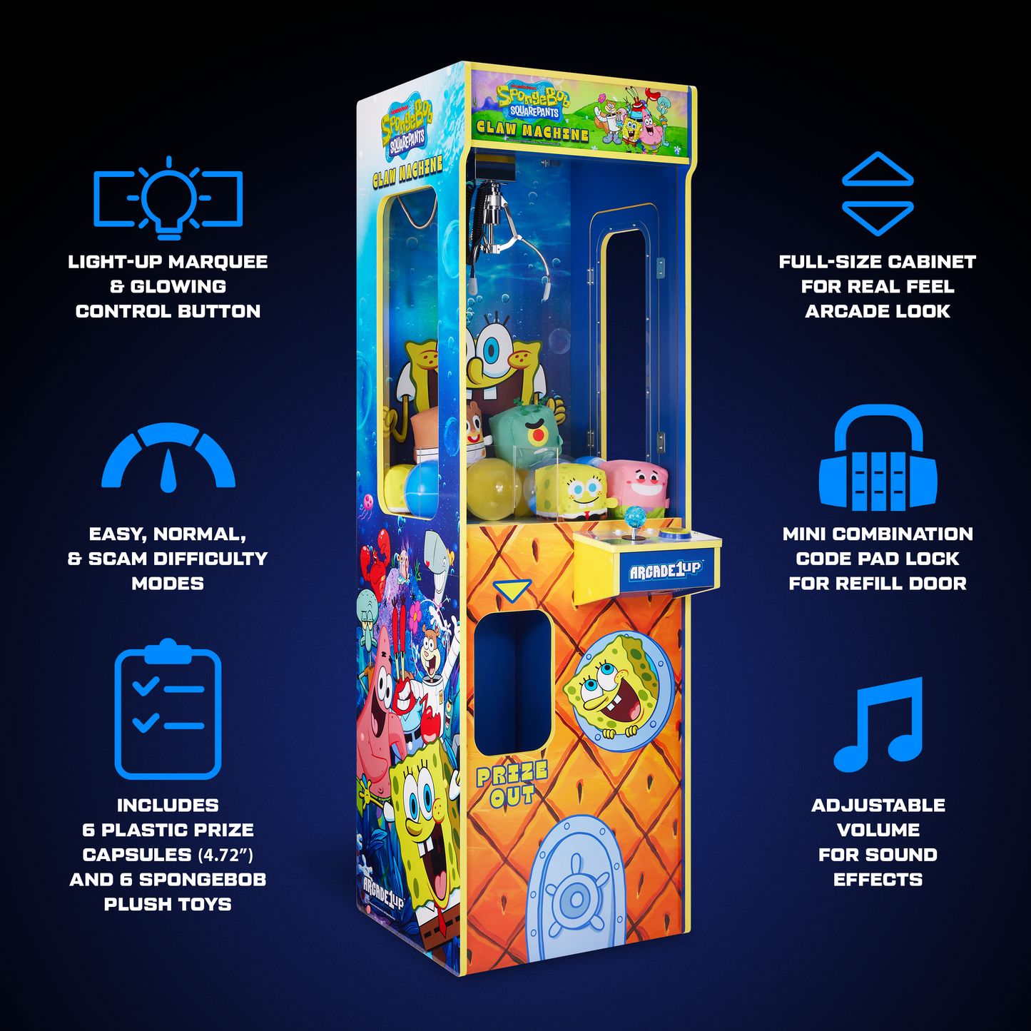 Arcade1Up SpongeBob SquarePants Claw Machine