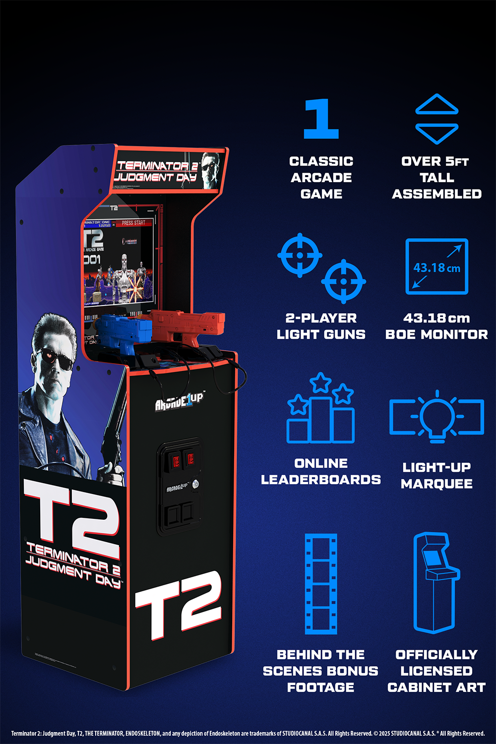Terminator 2 Deluxe Arcade Machine