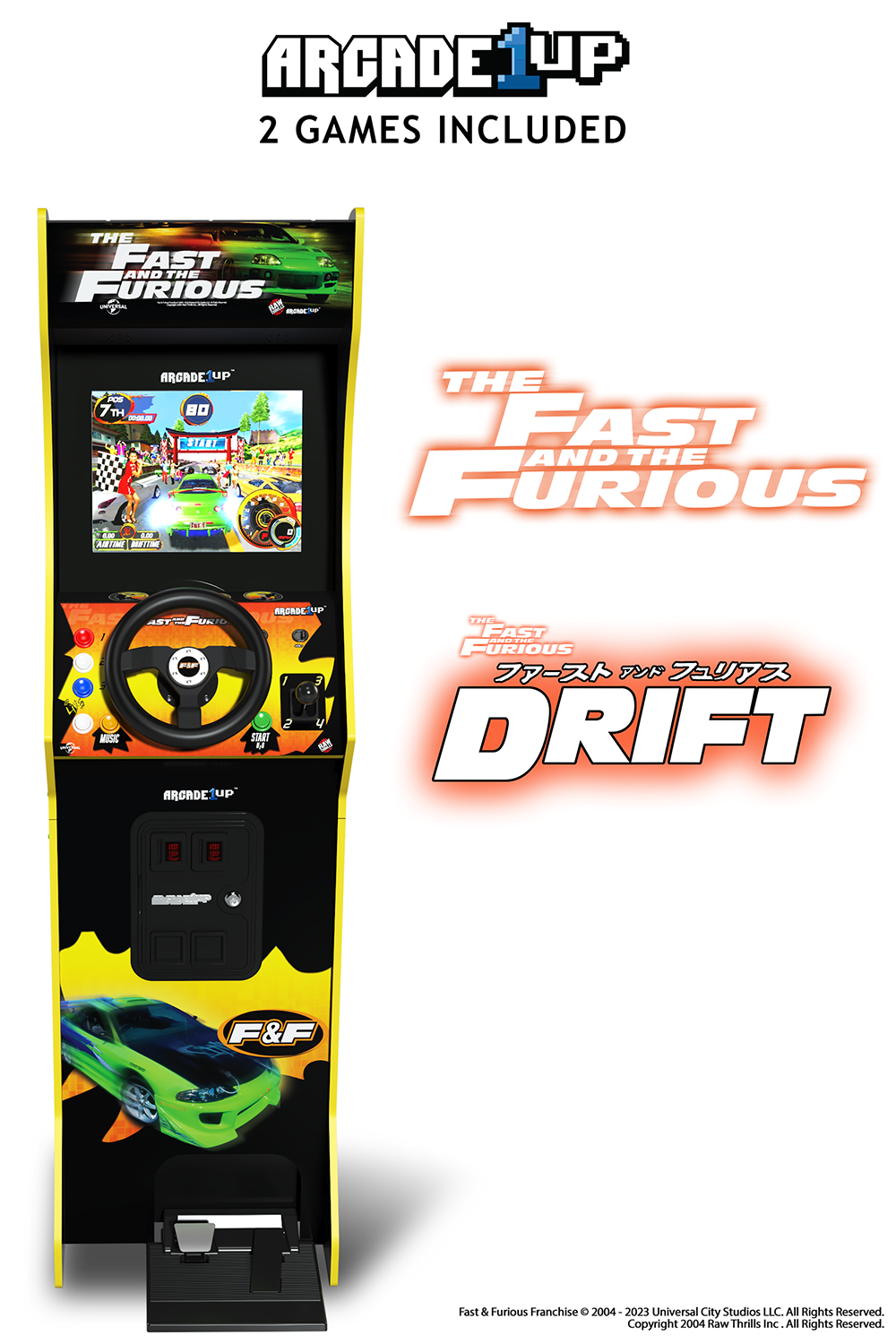 The Fast & The Furious Deluxe Arcade Machine